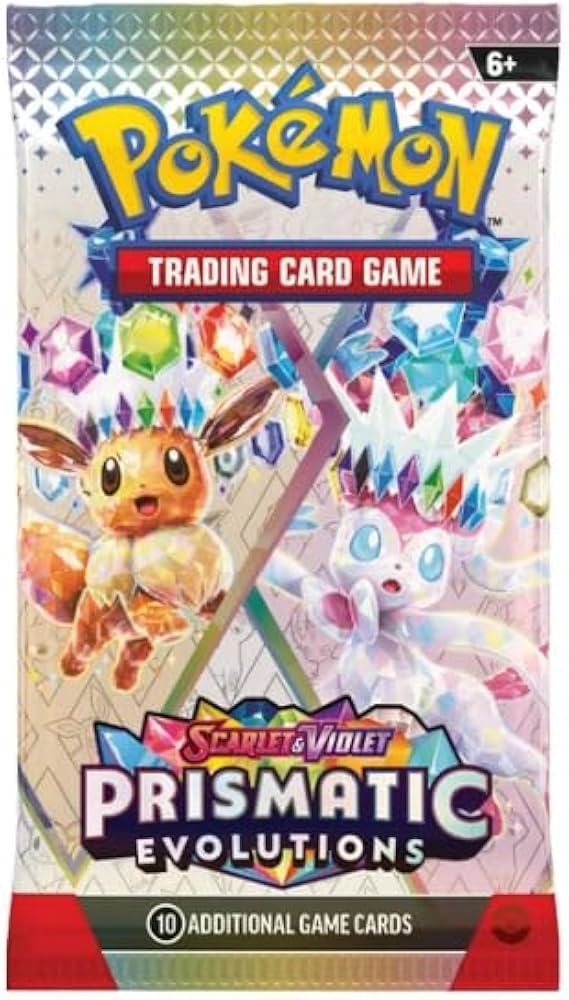 Pokémon Trading Card Game Scarlet & Violet Prismatic Evolutions Booster Pack (Styles May Vary)
